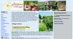 Desktop Screenshot of ahimsavillage.org