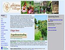 Tablet Screenshot of ahimsavillage.org